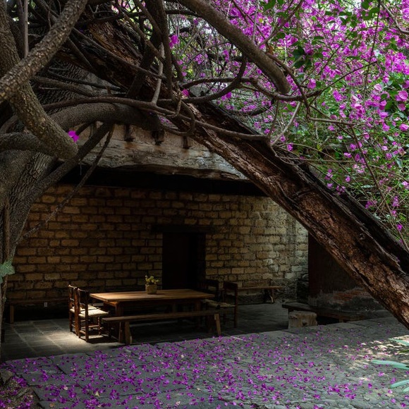 Sundance Silk Caftan Tunic Top Purple Paisley Hearts & Flowers Embroidery M/L - Picture 11 of 12
